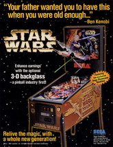 Star Wars Trilogy Pinball FLYER Original NOS 1997 Artwork Sheet Sci-Fi - £11.10 GBP