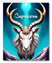Capricorn Zodiac Sign Logo Car Astrological Astrology Vinyl Sticker Decal Art - £3.20 GBP