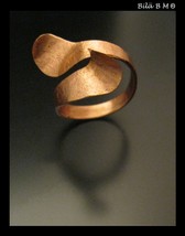 Fabricated WrapAround Artist made Custom COPPER Jewelry Art RING - Size ... - £68.15 GBP