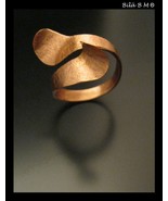 Fabricated WrapAround Artist made Custom COPPER Jewelry Art RING - Size ... - £69.01 GBP