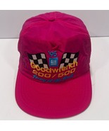 Vtg 1995 Goodwrench 200/500 Racing at the Rock Pink Hat Cap Snapback Spo... - $18.81
