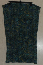 Nwt Womens Jaclyn Smith Paisley Print Knit Skirt Size 3X - £19.71 GBP