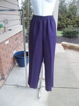 Nwt Alfred Dunner Purple Pants 10P - £12.04 GBP