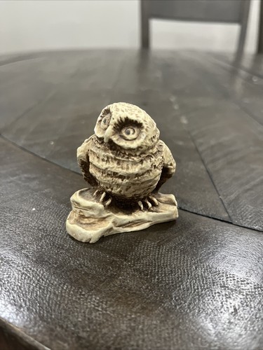 Columbia Coast Artware Owl Sculpture, #182 Vintage British Columbia, 2” - $17.81