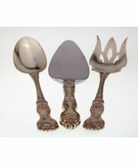 Wallace Sterling Silver Fork, Spoon, and Cake Server Set - €257,05 EUR Wallace Sterling Silver Fork, Spoon, and Cake Server Set - €257,05 EUR