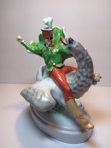 VTG Herend Porcelain Figurine Hussar Riding Griffin Bird 5498 Painted 8.25&quot; - £257.19 GBP