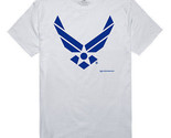 &quot;United States Air Force USAF Wings Graphic White Men&#39;s T-Shirt - Aim High&quot; - £14.13 GBP