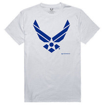 &quot;United States Air Force USAF Wings Graphic White Men&#39;s T-Shirt - Aim High&quot; - $17.95