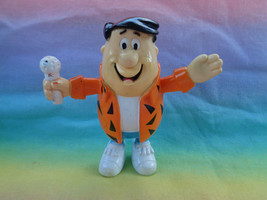 Vintage 1991 The Flintstones Fred Rockstar Singer Rubber Figure - £3.10 GBP
