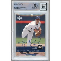 Jake Peavy San Diego Padres Signed 2003 Upper Deck RC #26 BAS BGS Auto 10 Slab - £79.92 GBP