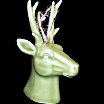 Lowes Holiday Living Ceramic Deer Reindeer Head Christmas Tree Ornament 0585575 - $18.99