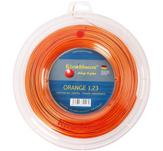 Kirschbaum Super Smash Orange Tennis Poly String 1.23 mm 17 Gauge Reel 2... - $98.01