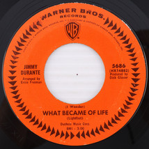 Jimmy Durante – What Became Of Life - 1965 45 rpm 7&quot; Single Vinyl Record 5686 - £15.59 GBP