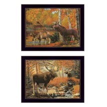 Set Of Two Call of the Wild 2 Black Framed Print Wall Art - $2,585.21 MXN