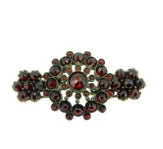 Genuine Natural Bohemian Garnet Brooch Pin (#J4598) - $148.50