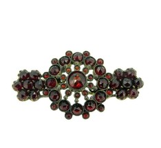 Genuine Natural Bohemian Garnet Brooch Pin (#J4598) - £118.33 GBP