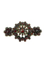 Genuine Natural Bohemian Garnet Brooch Pin (#J4598) - $203.10 CAD