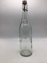 Geyer Freres Bottle Maison Fondee En 1895 Clear Glass Swing Stopper Growler - £23.49 GBP