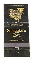 Matchbook Cover Smuggler&#39;s Cove Newport OR Oregon Black Gold Foil Water Wheel - $4.90