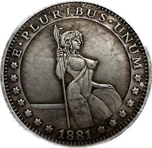 E Pluribus Unum - Medaglia arte nuda 1881 - $18.59 CAD