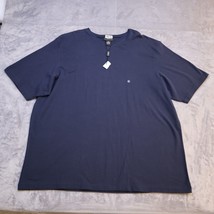 Cezani Shirt Mens XXL Navy Blue T-Shirt Lightweight Casual V-Neck Short Sleeve T - £18.18 GBP