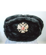 Auténtico Ruso Militar Profundo/Gris Ushanka Con / Doble Cabezal Águila - $30.92