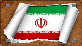 Iran Flag Scroll Novelty Mini Metal License Plate Tag - £11.94 GBP