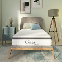 Napqueen 8 Inch Maxima Hybrid Mattress, Twin Size, Cool Gel, Bed In A Box. - £107.43 GBP