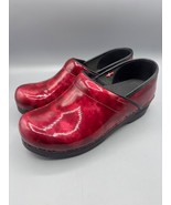 Sanita Womens Red Patent Leather Clogs Size 38 EU Comfort - $585.84 MXN