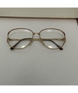 VTG New Europa Gold &amp; Rose Metal Amanda Eyeglass Frames  54-16-130 - £19.67 GBP