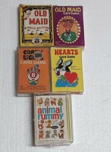 Vtg 1940s - 1980s Card Games - Complete - Old Maid, Crazy Eights, Animal Rummy - £96.70 GBP