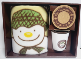 The Snowman Cafe Style 3-piece Set Throw Cup Coaster Old Rare Goods - £65.00 GBP