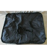 Large Black Nylon Black Rubber Lined Duffle Bag 24&quot; L x 12&quot; W x 18&quot; H  - $39.60