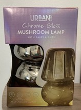 Urban Shop Chrome Glass Mushroom Lamp With LED Fairy Lights 5.1 in W x 7... - $13.17
