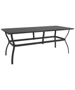 Patio Table Anthracite 74.8&quot;x31.5&quot;x28.3&quot; Steel - $686.25 CAD