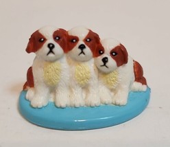Vintage 2001 Fisher Price Loving Family St Bernard Puppies Dogs pets - £6.94 GBP