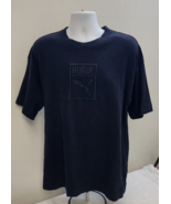 Premium PUMA  High Quality Cotton T Shirt Embroidered LOGO Black Medium Men's - £12.03 GBP