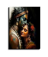 Home Decor Wooden Painting Radha Krishna Painting Wall Art HD Print Gift... - $80.91+