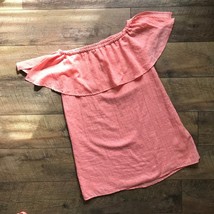 Lulu&#39;s Peach Off The Shoulder Dress Small Peach - $24.99