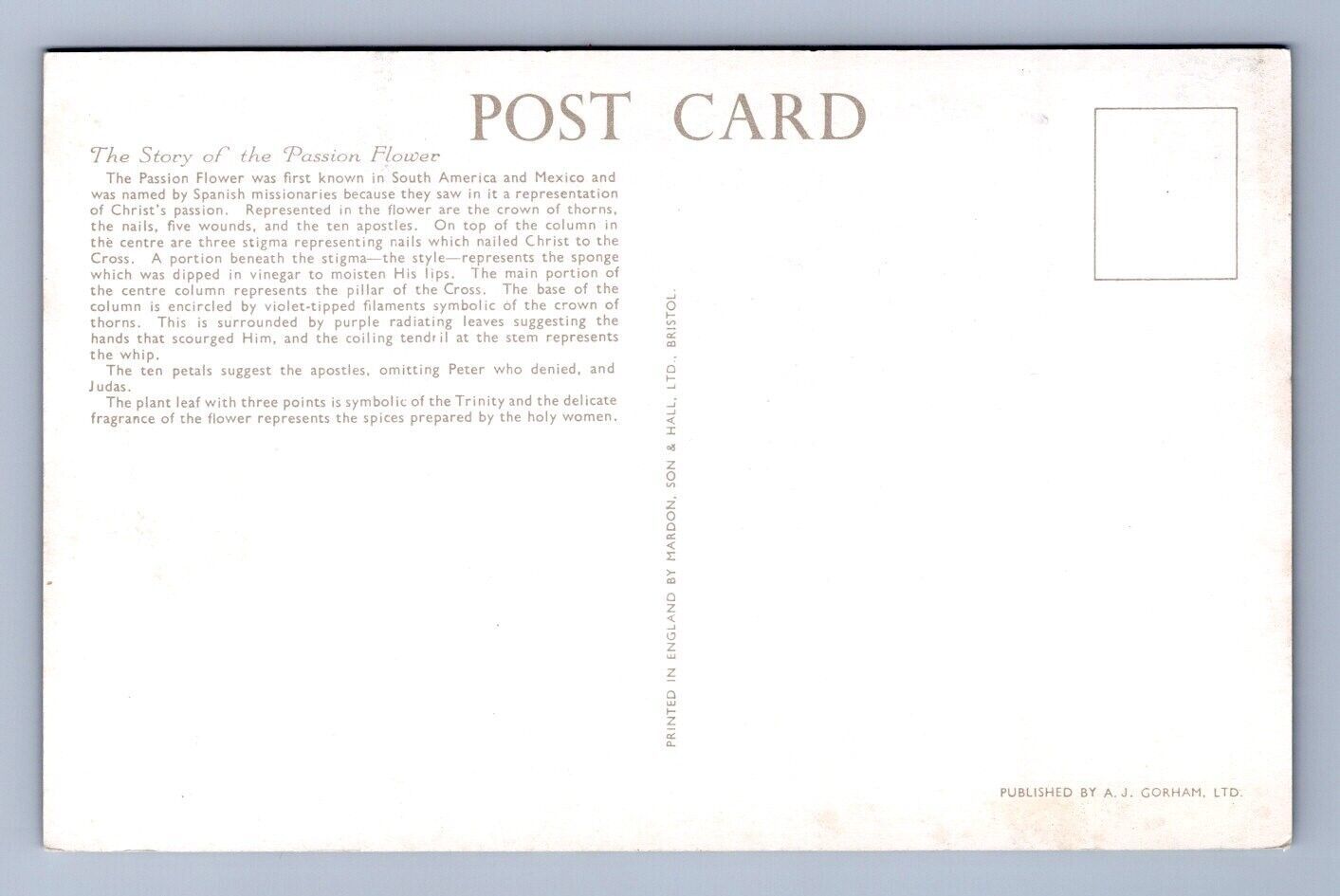 Passion Flowers Lili Perfume Factory St Georges Bermuda UNP Chrome Postcard B14 Item image 2