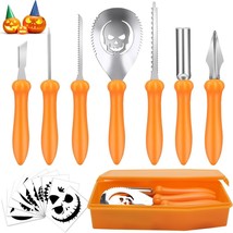 Pumpkin Carving Kit,Halloween Decorations Stainless Steel Pumpkin Carving Tools, - £11.66 GBP