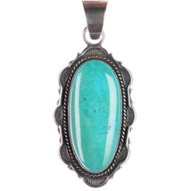 Cecil Atencio Navajo sterling and turquoise pendant - £153.42 GBP