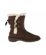 UGG Akadia Stout Brown Leather Sheepskin Winter Waterproof Boots Size 5 ... - £109.38 GBP