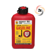 2x Cans Midwest Flame Shield 1210 Safe Gasoline Can | Spout Included | 1... - €29,39 EUR