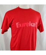 Vintage Eureka! T-Shirt Large Red Single Stitch Hanes 50/50 Deadstock 80... - £19.57 GBP