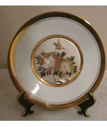 LAL Chokin Art Collection 24KT Gold Rim 6&quot; Plate With Hummingbird Signed - $28.85