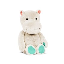 Plush Hippo  Stuffed Animal  Soft &amp; Gray Hippopotamus Toy  Washable Toys For Bab - £19.17 GBP
