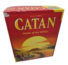 Klaus Teuber&#39;s Catan Trade Build Settle Board Game Complete - $19.75