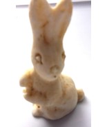 Vintage Primitive White Chakware Bunny - $9.99