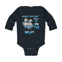 Ducks Still Be On The Milky Funny Infant Long Sleeve Twin Bodysuit | Bab... - £21.54 GBP+